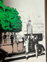 Load image into Gallery viewer, Vintage Ballot Automobile Advertising Mirror, an Art Deco piece featuring advertising for the French automotive brand Ballot.
