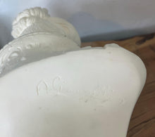 Load image into Gallery viewer, The bust by Arnoldo Giannelli, an Italian sculptor known for his alabaster and marble reproductions in classical styles.
