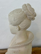Load image into Gallery viewer, The bust by Arnoldo Giannelli, an Italian sculptor known for his alabaster and marble reproductions in classical styles.
