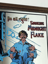 Load image into Gallery viewer, This mid-20th-century advertising piece features an illustration of a man smoking a pipe while holding two babies, conveying a sense of contentment associated with the tobacco.
