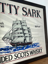 Load image into Gallery viewer, The mirror features the iconic image of the Cutty Sark clipper ship, a renowned tea clipper launched in 1869, which inspired the whisky&#39;s name. It also states &quot;From Scotland&#39;s best Distilleries&quot; and &quot;86 Proof&quot; (which translates to 43% ABV).
