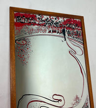 Load image into Gallery viewer, The Art Nouveau style is characterised by flowing lines and organic elements, particularly evident in the tree and surrounding design, which hints at an Art Nouveau style or a later revival style from the mid-century.
