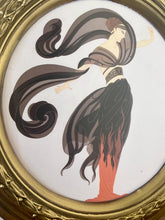 Load image into Gallery viewer, This decorative picture features an Art Deco design by the renowned Russian-born French artist Erté (Romain de Tirtoff), known for his influential work in fashion, graphic arts, and costume design.
