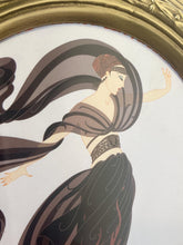 Load image into Gallery viewer, This decorative picture features an Art Deco design by the renowned Russian-born French artist Erté (Romain de Tirtoff), known for his influential work in fashion, graphic arts, and costume design.
