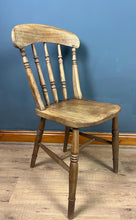 Load image into Gallery viewer, Antique Victorian Windsor Stickback Spindle Kitchen Chair
