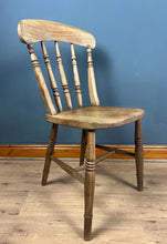 Load image into Gallery viewer, Antique Victorian Windsor Stickback Spindle Kitchen Chair
