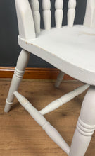 Load image into Gallery viewer, Vintage Painted Shabby Chic Pine Farmhouse Spindle Back Chair

