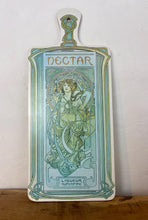 Load image into Gallery viewer, Beautiful vintage decorative cutting board featuring Alphonse Mucha's Art Nouveau design for Nectar, Liqueur Superfine.
