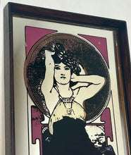 Load image into Gallery viewer, Vintage Art Nouveau Mirror, Alphonse Mucha - Amethyst, Precious Stones Picture Series
