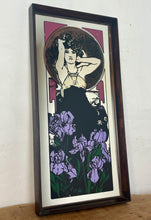 Load image into Gallery viewer, Vintage Art Nouveau Mirror, Alphonse Mucha - Amethyst, Precious Stones Picture Series
