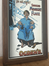 Load image into Gallery viewer, Vintage Ogden's Midnight Flake Tobacco Advertising Mirror
