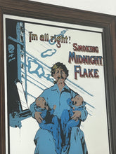 Load image into Gallery viewer, This mid-20th-century advertising piece features an illustration of a man smoking a pipe while holding two babies, conveying a sense of contentment associated with the tobacco.
