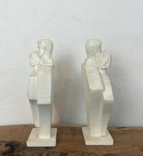 Load image into Gallery viewer, The retro sculpture bookends are a well-known piece from the Lindsey B studio, created by artist Ted Balkwill.
