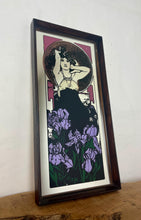 Load image into Gallery viewer, Vintage Art Nouveau Mirror, Alphonse Mucha - Amethyst, Precious Stones Picture Series
