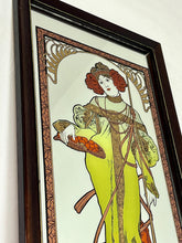 Load image into Gallery viewer, Art Nouveau Mucha Autumn, Four Seasons, Picture Mirror , Collectibles Design, Wall Art Piece
