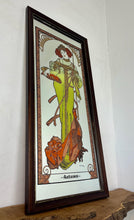 Load image into Gallery viewer, Art Nouveau Mucha Autumn, Four Seasons, Picture Mirror , Collectibles Design, Wall Art Piece

