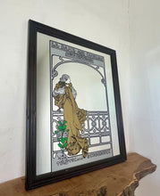 Load image into Gallery viewer, Vintage Mucha Art Nouveau Mirror, La Dame De Camelias, Sarah Bernhardt, Theatre Advertising
