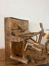 Load image into Gallery viewer, Joyful Set Of Large, Handcrafted Metal Folk Art Sculptures Of A Jazz Band, Decorative Art Piece
