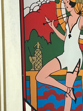 Load image into Gallery viewer, A beautiful Art Deco mirror is a popular decorative print that depicts a woman, sometimes referred to as a "flapper girl," in a 1920s aesthetic.
