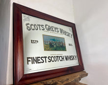 Load image into Gallery viewer, Scots Greys Whisky Advertising Mirror, James McDonald &amp; Sons, British army cavalry , Battle of Waterloo
