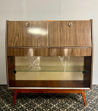 Load image into Gallery viewer, Retro 1960’s Mid-Century Writing Desk And Vintage Cocktail Drinks Cabinet
