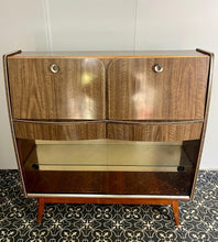 Load image into Gallery viewer, Retro 1960’s Mid-Century Writing Desk And Vintage Cocktail Drinks Cabinet
