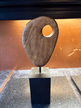 Load image into Gallery viewer, Mid-century Style Abstract Wooden Sculpture, referred to as a Teardrop
