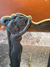 Load image into Gallery viewer, This ornate picture frame is a classic example of Art Nouveau design, likely dating from the early 20th century (c. 1900) or a later mid-century revival. It features characteristic organic, flowing lines and a stylized female figure integrated into the side of the frame.

