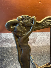 Load image into Gallery viewer, Antique Art Nouveau Brass Lady Picture Frame
