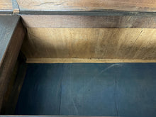 Load image into Gallery viewer, North Country regional antique: The "Mule Chest" Configuration: The upper rows feature faux (dummy) drawer fronts. The top planked lid lifts open like a traditional coffer or blanket box, while only the lower drawers are fully functional.
