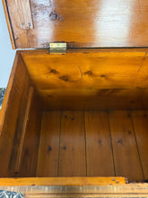 Load image into Gallery viewer, Antique 19th Century Large Victorian pine trunk Blanket box
