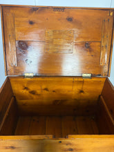 Load image into Gallery viewer, Antique 19th Century Large Victorian pine trunk Blanket box
