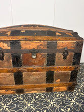 Load image into Gallery viewer, Antique Victorian 19th Century Dome Trunk, Steamer Sea Chest
