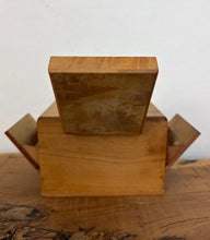 Load image into Gallery viewer, Art Deco Mid Century Modern Burr Walnut Cigarette Smokers Cabinet

