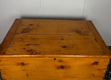 Load image into Gallery viewer, Antique Victorian pine trunk dating from the late 19th century.
