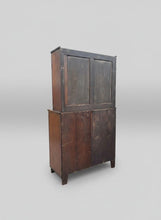 Load image into Gallery viewer, Beautiful Georgian Mahogany Inlaid Secretaire Bookcase, Classic 18th Century British Furniture Desk Design
