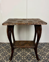 Load image into Gallery viewer, Antique Japanese Hand Carved Two Tier Side Table For Liberty and Co ( circa 1900 )
