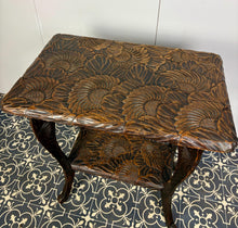 Load image into Gallery viewer, Antique Japanese Hand Carved Two Tier Side Table For Liberty and Co ( circa 1900 )
