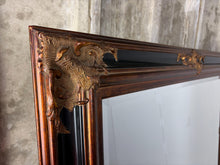 Load image into Gallery viewer, Modern Gilded &amp; Ebonized Baroque Wall Mirror, Late 20th Century Craftsmanship and Historical Revivalism

