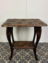 Load image into Gallery viewer, Antique Japanese Hand-Carved Two-Tier Side Table for Liberty &amp; Co. (Circa 1900)
