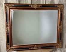 Load image into Gallery viewer, Modern Gilded &amp; Ebonized Baroque Wall Mirror, Late 20th Century Craftsmanship and Historical Revivalism
