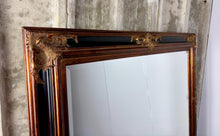 Load image into Gallery viewer, Modern Gilded &amp; Ebonized Baroque Wall Mirror, Late 20th Century Craftsmanship and Historical Revivalism
