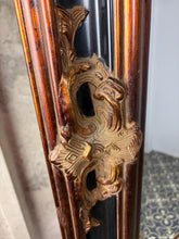 Load image into Gallery viewer, Modern Gilded &amp; Ebonized Baroque Wall Mirror, Late 20th Century Craftsmanship and Historical Revivalism
