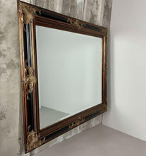 Load image into Gallery viewer, Modern Gilded &amp; Ebonized Baroque Wall Mirror, Late 20th Century Craftsmanship and Historical Revivalism
