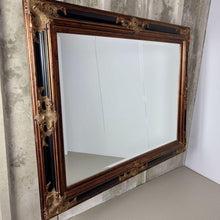 Load image into Gallery viewer, Modern Gilded &amp; Ebonized Baroque Wall Mirror, Late 20th Century Craftsmanship and Historical Revivalism

