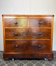 Load image into Gallery viewer, Superb Vintage Interwar Mahogany Campaign Trunk Chest, Linen Bedding Storage, Drawer Cabinet by Walter Carter for Harrods Ltd – c.1920s
