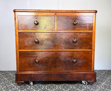 Load image into Gallery viewer, Superb Vintage Interwar Mahogany Campaign Trunk Chest, Linen Bedding Storage, Drawer Cabinet by Walter Carter for Harrods Ltd – c.1920s
