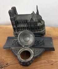 Load image into Gallery viewer, Antique French Grand Tour Reims Cathedral Desk Stand &amp; Inkwell
