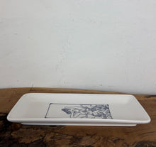 Load image into Gallery viewer, Vintage Mid-Century Ring Dish, Porcelain Tray featuring Alphonse Mucha’s "Amethyst"
