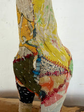 Load image into Gallery viewer, Vintage Indian Folk Art Patchwork Textile Giraffe Sculpture
